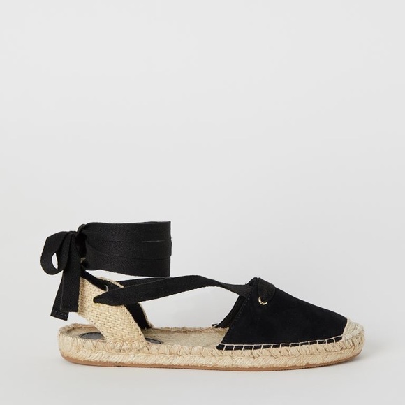 H&M Espadrilles with Lacing in black size US 8 / EUR 39 - Picture 2 of 15